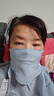 上海故事防晒面罩女夏季真丝桑蚕丝口罩遮阳护颈魔术贴面纱送女友生日礼物 实拍图