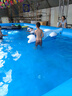 INTEX火烈鸟游泳圈玩具成人儿童水上玩具坐骑独角兽泳池充气浮床 蓝鲸坐骑【脚泵】 实拍图
