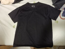 马登工装Sorona凉感速干T恤男夏季v领正肩短袖索罗娜纯色轻奢体恤上衣 炭黑色 L 实拍图