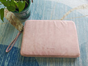 泰克森笔记本内胆包14英寸适用华为苹果macbook联想16女平板电脑保护套 可拆手提-粉色-羊巴皮+绒毛减震 14-14.2英寸 实拍图