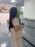 纳维凯尔（Navigare）【爆】意大利小帆船包轻奢侈老花托特包大容量手提女包单肩斜挎包 米白色 实拍图