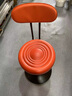 全品屋吧台椅高脚凳子现代简约酒吧椅家用升降椅子商用收银前台转椅吧凳 橙色【烤漆底盘38.5CM】 矮款【升降范围39-54CM】 实拍图