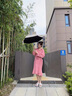 JCZS德国品牌迷你七折太阳伞生防晒防紫外线便携小巧晴雨两用遮阳伞 胶囊盒-七折-梧桐米 三折168股 x 92cm 实拍图