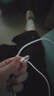 小米6A数据线 原装USB-C数据线100cm  白色适配USB-C接口手机游戏机充电 适用于xiaomi红米redmi华为 白色 实拍图