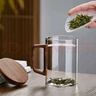 绿昌明月牙玻璃茶杯耐高温茶水分离木把办公个人专用过滤喝水绿茶泡茶器 实拍图