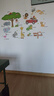 儿童卡通小动物墙贴房间婴儿宝宝贴画背景墙面装饰品贴纸墙纸自粘 英文动物 大 实拍图