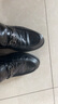 红蜻蜓男鞋子商务正装休闲鞋男士舒适轻质乐福皮鞋男WLA150291黑色40 实拍图