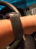 竞技者适于华为手表表带watch4/Pro/watch5/GT5/GT4/GT3/GT2磁吸金属不锈钢保时捷手表带男款编织配件 钛金灰-编织链式22mm接口 实拍图