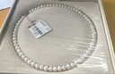 六福珠宝 珍珠项链Ag925花形扣莹泽淡水珍珠颈链 F87DSN001 总重约25.92克 实拍图