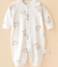 贝瑞加（Babyprints）宝宝衣服纯棉连体衣对开哈衣长袖四季内衣卡通爬服 悠悠胖兔80 实拍图