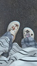 卡骆驰crocs洞洞鞋贝雅卡骆班轻便耐磨一脚蹬休闲鞋|205089 冬日白/彩色-1LI 37 /38(230mm) 实拍图