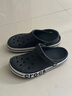 卡骆驰crocs洞洞鞋贝雅卡骆班轻便耐磨一脚蹬休闲鞋|205089 黑色/白色-066 41 /42(260mm) 实拍图