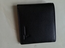 袋鼠钱包男士真皮短款2025新款商务头层牛皮钱夹一体卡包薄款皮夹父亲 烫印标-黑色(带拉链) 实拍图