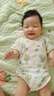 婧麒（JOYNCLEON）婴儿衣服夏季包屁衣纯棉新生儿男女宝宝连体衣薄款三角哈衣爬服 仙人掌 66cm 【3-6个月体重6.8-8.9kg】 实拍图