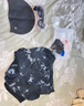 佑游游泳裤男速干防尴尬温泉速干游泳馆沙滩裤泳裤三件套23003黑色5XL 实拍图