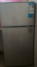 华宝小冰箱小型家用出租房用冷藏冷冻两用一级能效节能省电迷你宿舍寝室办公室二门电冰箱 一级能效-86L银色-全国联保 实拍图