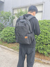 JEEP双肩包男大容量休闲背包女高中大学生书包2025新款电脑包旅行包 黑色 实拍图