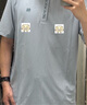 KOLON SPORT/可隆速干POLO 男士吸湿小翻领抗菌户外运动印花短袖 LHPT5MTT31-LB 浅蓝色 XL 180/100A 实拍图