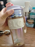 物生物（RELEA）玻璃杯大容量水杯女高颜值咖啡杯防烫泡茶杯子茶水分离杯生日礼物 实拍图