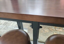 木办实木吧台桌家用奶茶店咖啡厅图书馆餐厅休闲吧阳台高脚长条餐桌椅 实拍图