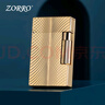 ZORRO佐罗朗声打火机煤油侧滑黄铜清脆刚音圣诞节高端生日礼物男生男士 巴黎螺旋金-清脆刚音 实拍图