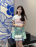 柏萨尼（PESASRIE）轻奢品牌包包女款小兔子女士单肩斜挎包真皮小方包情人节生日礼物 米白蓝-兔年限定【礼盒包装】 实拍图