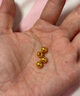 纵横金业足金999   黄金转运珠 金珠子  1克 单颗 顶珠 散珠 手串diy 1克  转运珠 实拍图