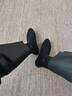 AUN袜子男士春夏银离子防臭黑色潮元素透气纯色中筒棉袜商务吸汗礼盒 中筒四季款-全黑 6双 实拍图
