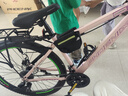 凤凰（Phoenix） 上海凤凰山地自行车成人男士女式学生变速宽胎越野赛车公路单车 钢架辐条轮粉【95%免安装】 27.5寸27速【全轴承+礼包】 实拍图