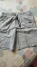 真维斯（Jeanswest）纯棉短裤男夏季青少年潮牌宽松大码外穿休闲五分裤男士灰色沙滩裤 实拍图