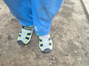 SNOOPY史努比童鞋男童凉鞋包头防踢机能儿童夏季透气沙滩鞋3811黑色30 实拍图