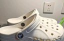卡骆驰crocs洞洞鞋贝雅男鞋女鞋轻便耐磨一脚蹬拖鞋休闲鞋|10126 白-100 36 /37(220mm) 实拍图