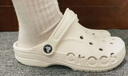 crocs卡骆驰洞洞鞋贝雅男鞋女鞋轻便耐磨一脚蹬拖鞋休闲鞋|10126 白-100 43 (270mm) 实拍图