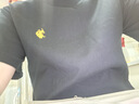 U.S. POLO ASSN.T恤男短袖男士纯棉t恤夏季白色小T恤休闲男打底衫父亲节 黑色 2XL 实拍图
