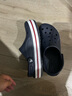 crocs卡骆驰洞洞鞋贝雅卡骆班轻便耐磨一脚蹬休闲鞋|205089 深蓝/辣椒红-4CC 37 /38(230mm) 实拍图