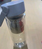 米家玻璃杯 双层带茶隔水杯 耐高温泡茶杯  加厚透明杯子400mL 珍珠白 实拍图