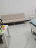 沙发小户型出租屋折叠多功能沙发客厅新款公寓卧室折叠两用沙发床 米白拼深灰【免洗猫爪皮】 1.2米单人位 实拍图