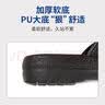 牧琅  防静电鞋拖鞋软底加厚不累脚防臭电子厂无尘车间工作鞋 黑色 PU加厚软底 36【拍大一码 】 实拍图