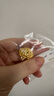 曼卡龙黄金吊坠足金小福星锁包福运金锁 儿童锁送宝宝生日礼物周岁礼物 约3.39g 实拍图