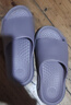 俞兆林（YUZHAOLIN）防滑凉拖鞋老人孕妇浴室洗澡按摩凉拖鞋 YF576 紫色 38/39 实拍图