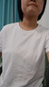 热风（Hotwind）【商场同款】短袖t恤女春季新款女士纯色基础亲肤柔软上衣打底衫 04白色 L 实拍图