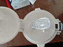 WOIBABY适配贝亲直饮吸管奶瓶配件学饮吸管水杯盖宽口径手柄三代通用 白色（12个月+）吸管弹力杯盖+手提绳+手柄 实拍图