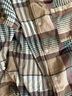 MUJI 男式 马德拉斯格纹 开领短袖衫 男士衬衫衬衣外套 格子 纯棉全棉 米色格纹 XL(180/104A) 实拍图