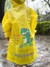 牧萌 儿童雨衣男女童带书包位宝宝幼儿园小学生雨鞋套装防水卡通雨披 活力黄恐龙 L码（建议身高105-115cm） 实拍图