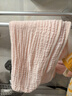 全棉时代A类纱布纯棉速吸易干四层水洗纱布毛巾 34cm×76cm 春兰美人·粉 实拍图