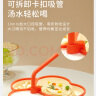 COOKSS 宝宝餐盘硅胶婴儿学吃饭分格儿童餐具辅食碗餐盘带吸盘 双拼橙 实拍图