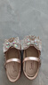斯纳菲春季皮鞋女童公主鞋中大童格利特水晶鞋舒适儿童表演鞋玫瑰金28 实拍图