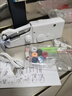 松册手持电动缝纫机多功能家用便携缝补小型简易diy包边手动裁缝机器 电动缝纫机【基础套装+电源线】电池插电两用 实拍图