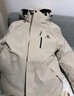 骆驼（CAMEL）户外冲锋衣三合一可拆防水登山服3514浅卡其,男女款M 实拍图