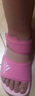 阿迪达斯（adidas）童鞋露脚趾儿童凉鞋夏季款男童女童魔术贴软底小大童沙滩鞋GW0344 IH3634 粉色 33 码/1uk/脚长20cm 实拍图